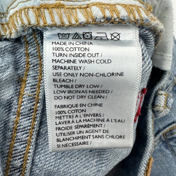 BDG Slim Straight Button Fly Distressed Raw Hem Women's size 27 Blue Jeans - Picture 4 of 5